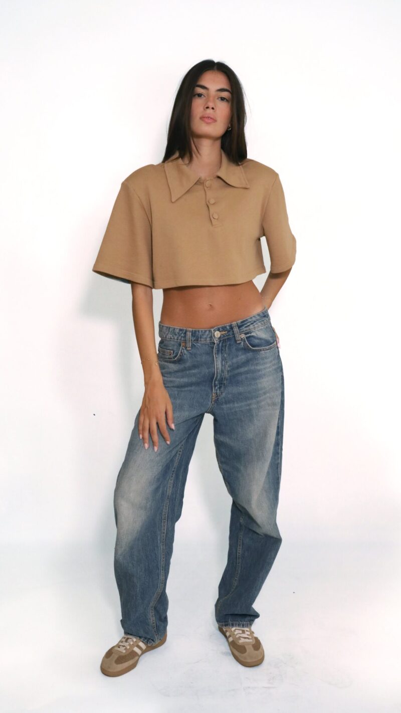 Lilia cropped polo